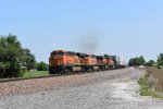 BNSF 7365 struggling pullin the hill